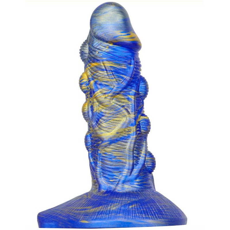 MetallicAnal Gode Fantasy Bulstrix 15 x 5.5cm Bleu-Doré